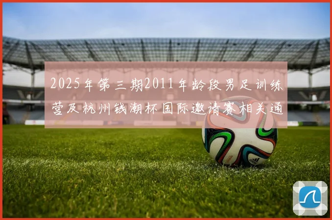 2025年第三期2011年龄段男足训练营及杭州钱潮杯国际邀请赛相关通知